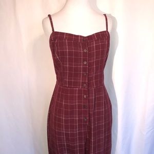 LUSH Red Plaid Jumper